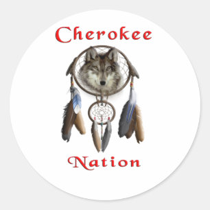 Cherokee Runder Aufkleber