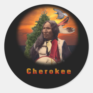 Cherokee Runder Aufkleber