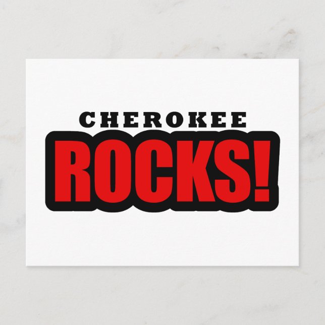 Cherokee, Stadtdesign von Alabama Postkarte (Vorderseite)