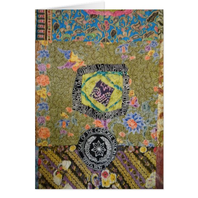 Cherokee Steppdecken-Karte (Vorne)