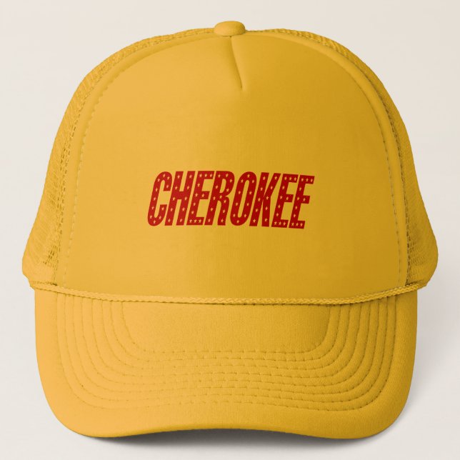 Cherokee Stern-Hut Truckerkappe (Vorderseite)