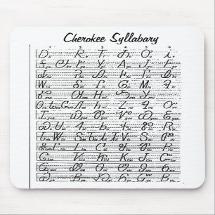 Cherokee Syllabary Mousepad