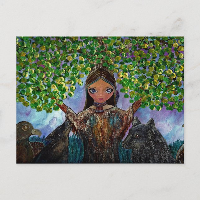 Cherokee Tree Postkarte (Vorderseite)