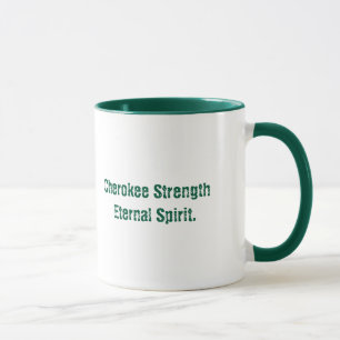 Cherokee Typografie Spirit Tasse