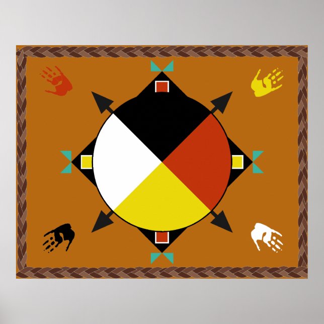 Cherokee Vier Richtungen Poster (Vorne)