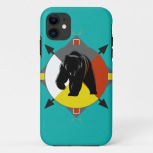 Cherokee vier Richtungs-Bär iPhone 5C Fall 11 Hülle