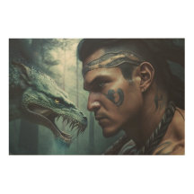 Cherokee Warrior und die Uktena