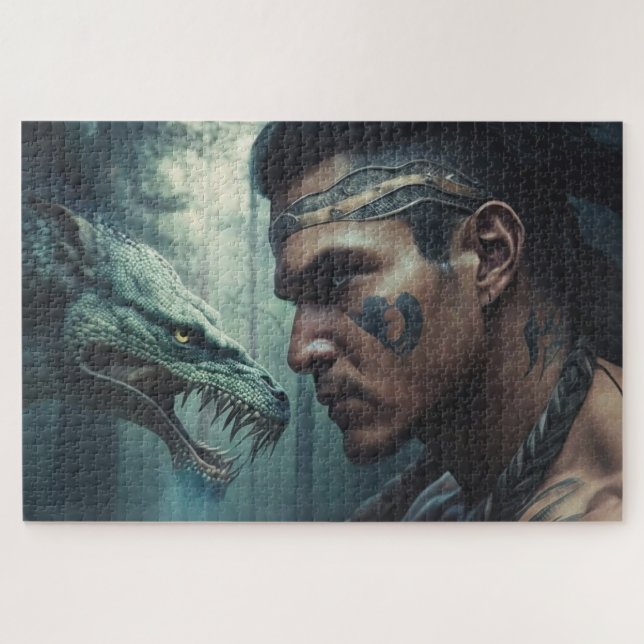 Cherokee Warrior und die Uktena Puzzle (Horizontal)