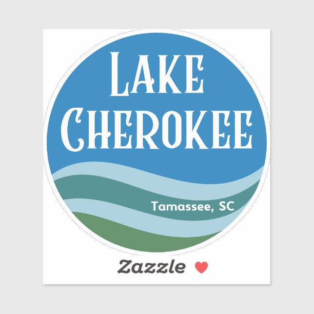 Cherokee Waves Sticker (Blatt)