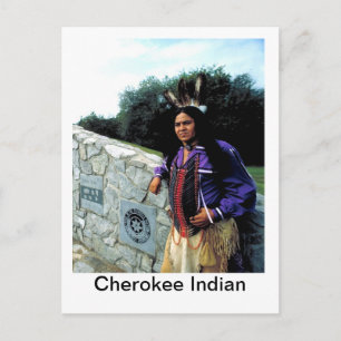 CherokeeNation, Tscherokee Indianer Postkarte