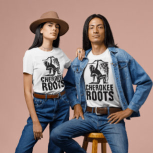 CHEROKEY ROOTS - NATIVE AMERIKANISCHE UREINWOHNER T-Shirt