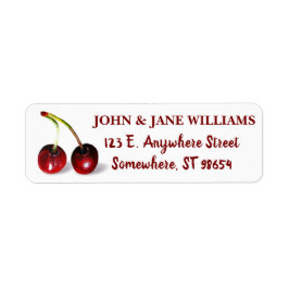 Cherries Address Label