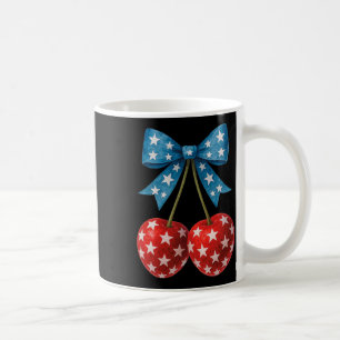 Cherries American Flag Coquette Bow Cherry 4. Kaffeetasse