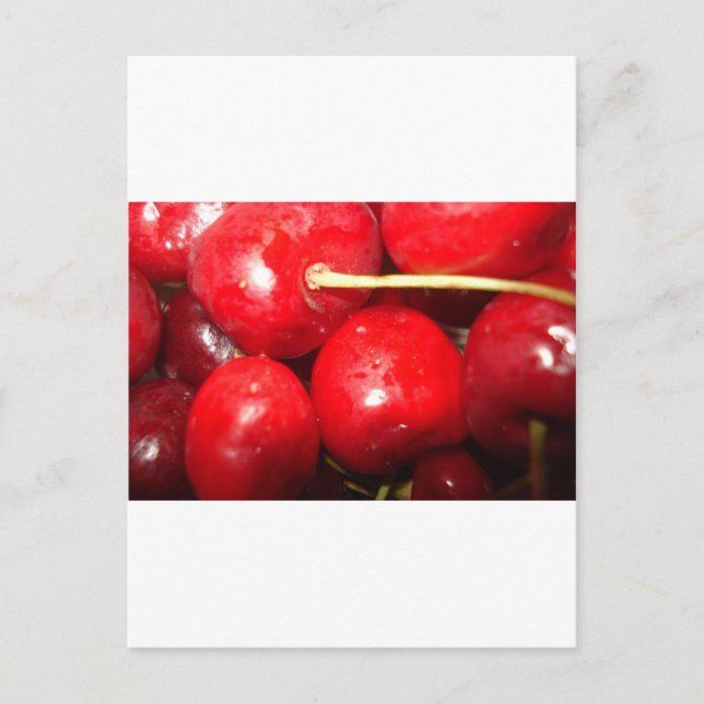 Cherries Art Foto Postkarte (Vorderseite)