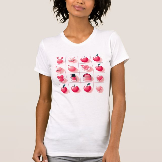 Cherries Ästhetische Freude T-Shirt (Vorderseite)
