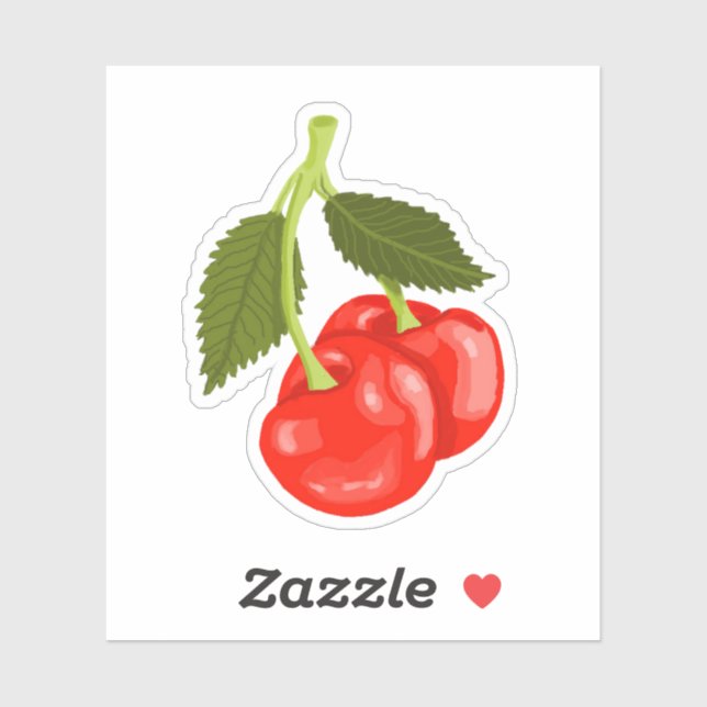 Cherries Aufkleber (Blatt)