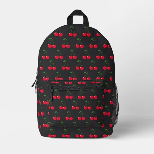 Cherries Bombs Bedruckter Rucksack (Vorderseite)
