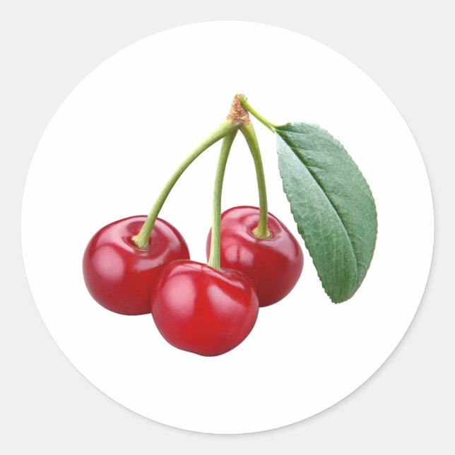 Cherries Cherry Runder Aufkleber (Vorderseite)