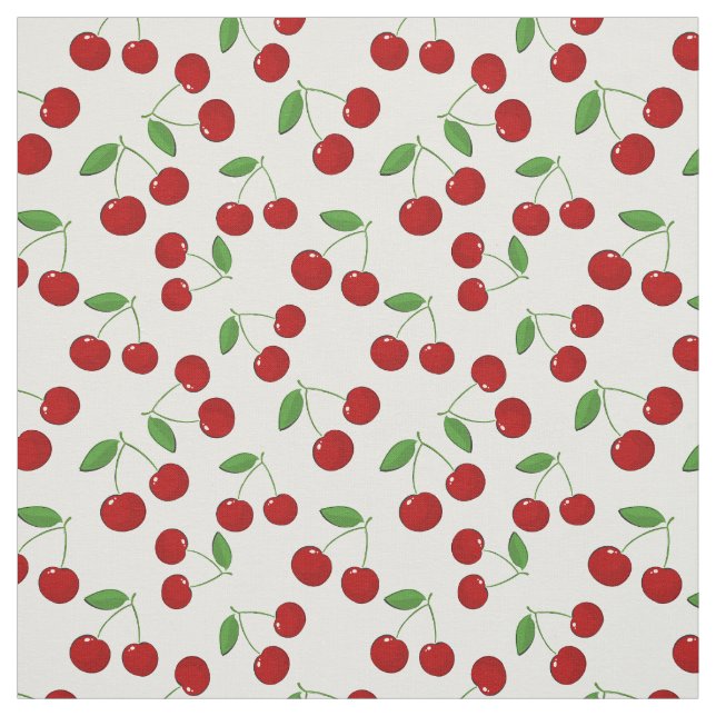 Cherries Design Fabric Stoff (Muster)