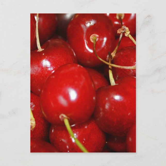 Cherries Design Postkarte (Vorderseite)