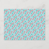 Cherries Hand lackierte Wasserfarbe Aquamarin