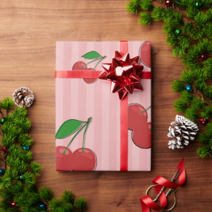 Cherries Illustration Geschenkpapier
