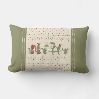 Cherries Jubilee Lumbar Throw Pillow Lendenkissen