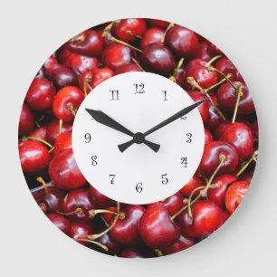 Cherries Kitchen Wall Große Wanduhr