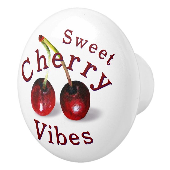 Cherries Knob Keramikknauf (Rechts)