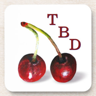 Cherries Kunststoff-Untersetzer Getränkeuntersetzer