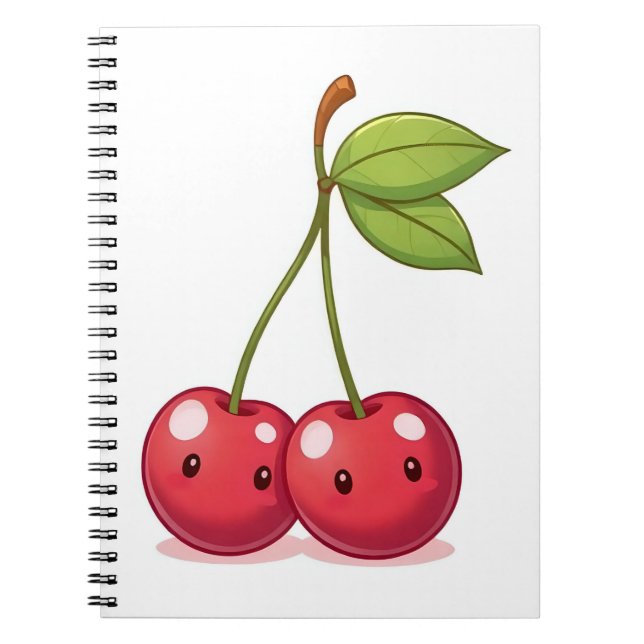 Cherries notebook  notizblock (Vorderseite)