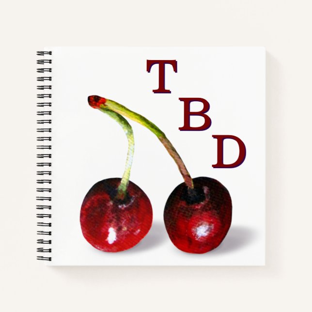 Cherries-Notebook Notizbuch (Vorderseite)