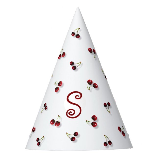 Cherries Party Hat Partyhütchen (Vorderseite)