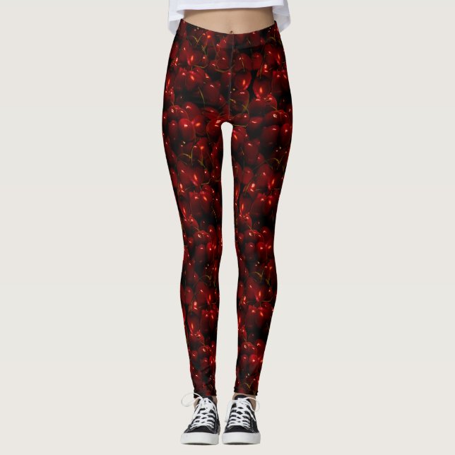 Cherries Pattern Leggings (Vorderseite)