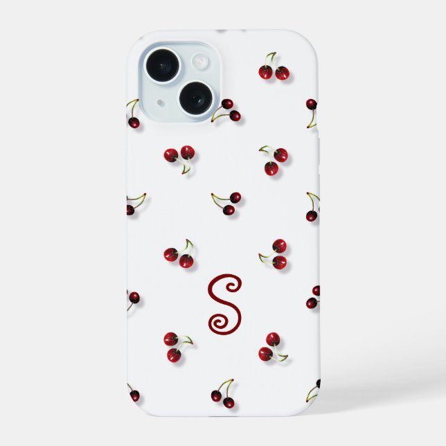 Cherries Phone Case iPhone 15 Hülle (Rückseite)