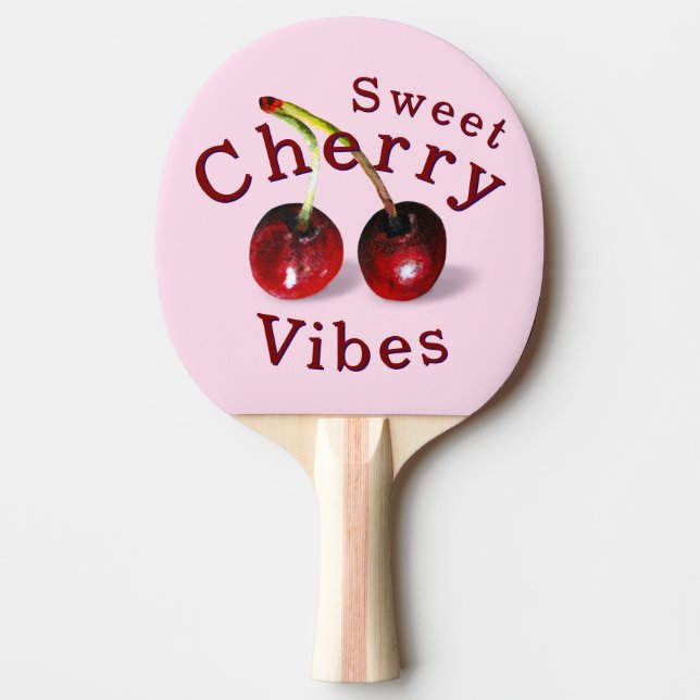 Cherries Ping Pong Paddle Tischtennis Schläger (Vorderseite)