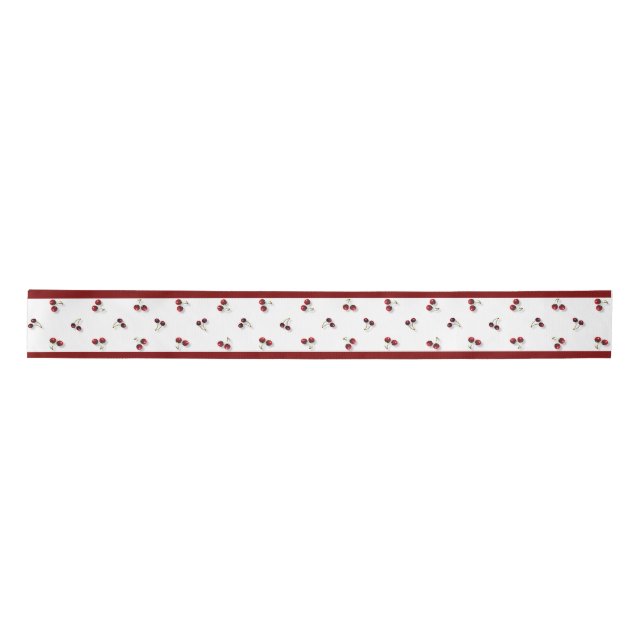Cherries Ribbon Satinband (Vorderseite)