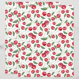 Cherries Scrapbook Paper