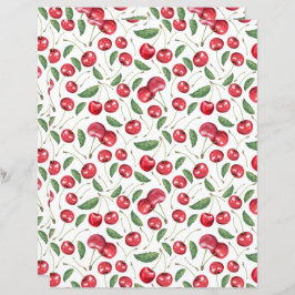 Cherries Scrapbook Paper