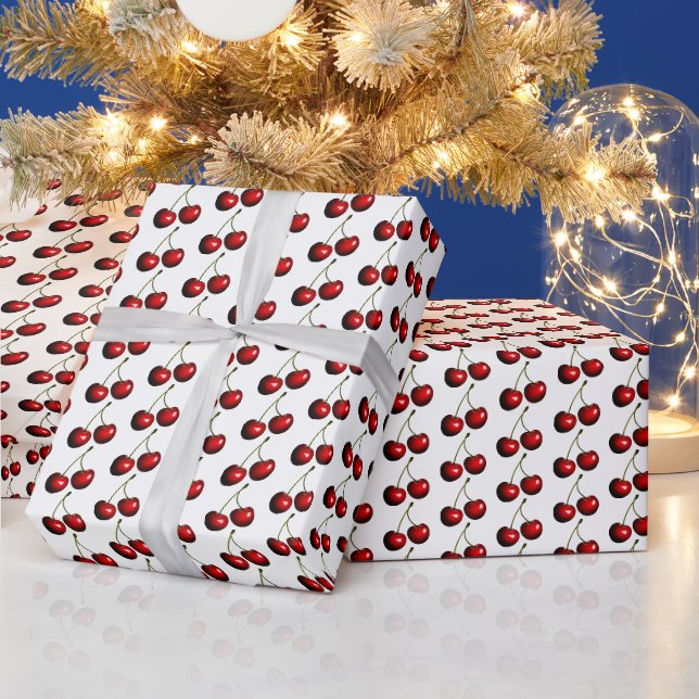Cherries Wrapping Paper - Ihre Farben Geschenkpapier (Feiertage)