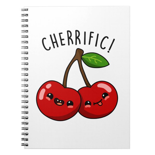 Cherrific Funny Red Cherry Pub Notizblock (Vorderseite)