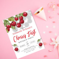 Cherry 1. Geburtstag Party | Erste Einladung von B