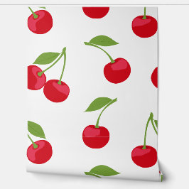 Cherry Aesthetic Niedlich Cherries Pattern Tapete