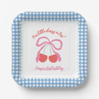 Cherry am Top Birthday Pappteller