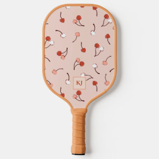 Cherry auf dem Mit Monogramm Paddel Pickleball Schläger