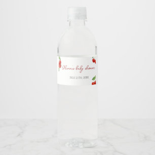Cherry auf der Babydusche Wasserflaschenetikett