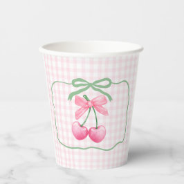 Cherry auf der ersten Geburtstagsmeisterschaft Pappbecher