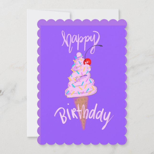 Cherry auf der oberen 🍒 einladung (Vorderseite)