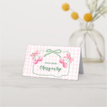 Cherry auf der obersten Geburtstagskarte