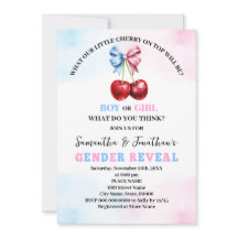 Cherry auf der Rosa- oder Blauen-Genderdarstellung